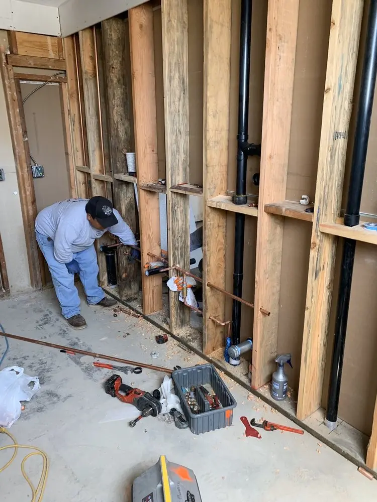 Commercial rough-in plumbing for Commercial Plumbing in Park View Homes